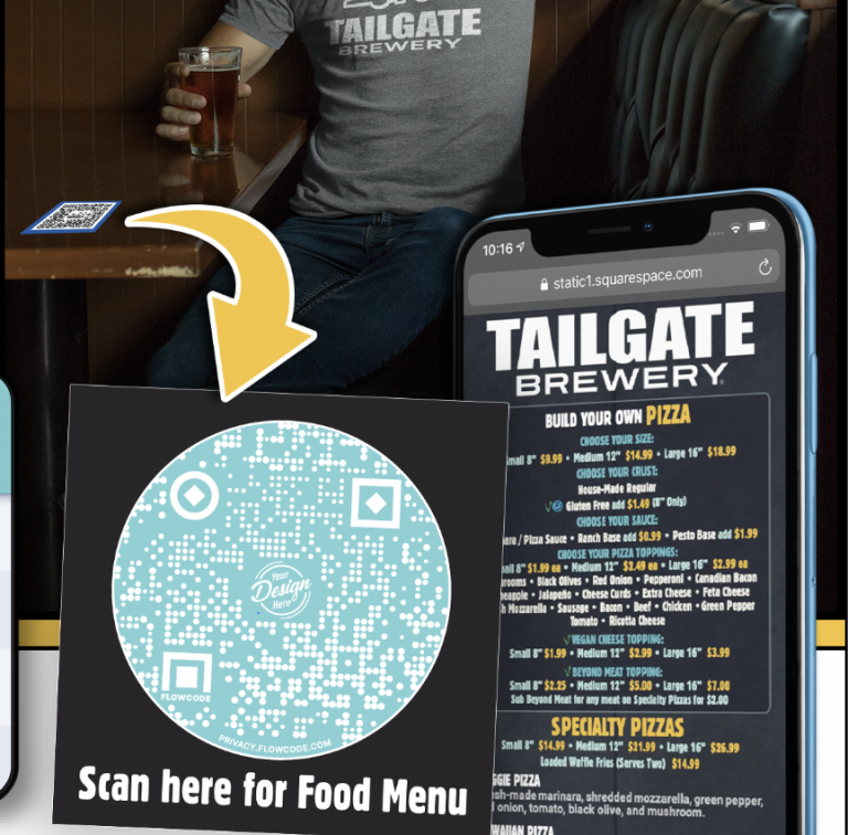 QR Code Menu Stickers - Stickersandmore.com