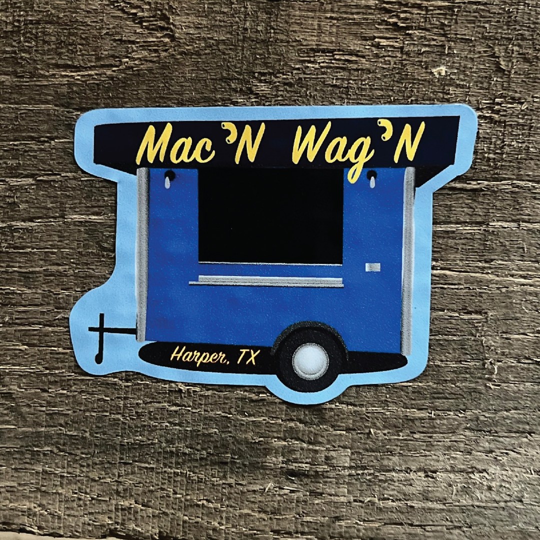 #stickeroftheday Mac’N Wag’N @macn_wagn #stickers #macnwagn #texas #macncheese #foodtruck #logo #design