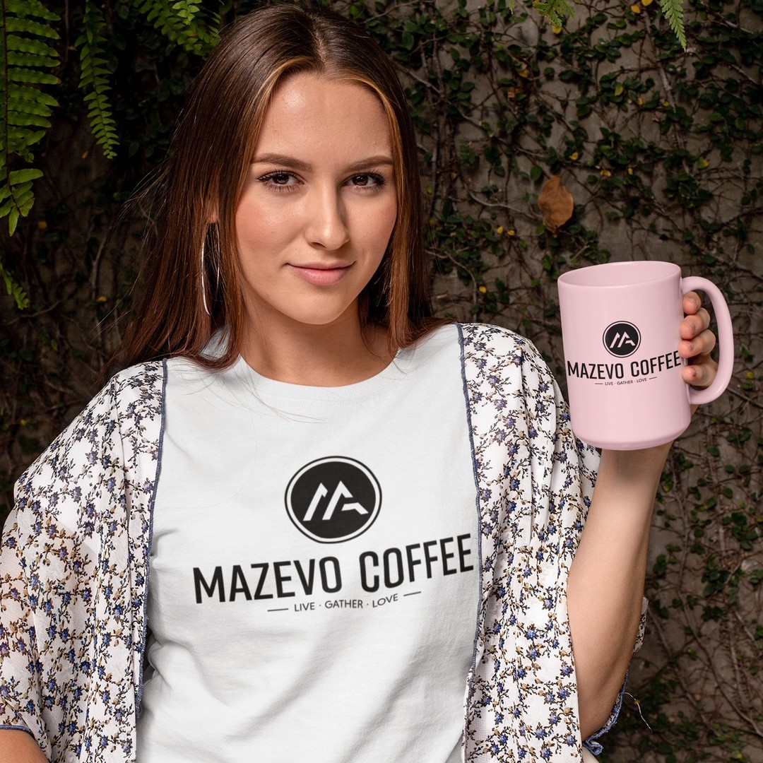 Boldly show off your company logo design!  Custom products are a powerful branding tool for your company. @mazevocoffee #logo #promotionalproducts #customdesign #coffee #coffeeshop #apparel