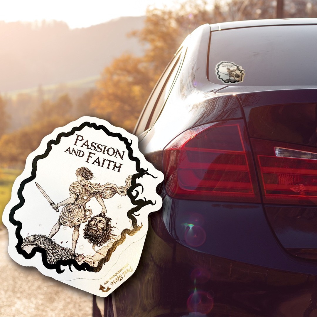 #stickeroftheday #davidandgoliath #stickerart #christianlife #churchin