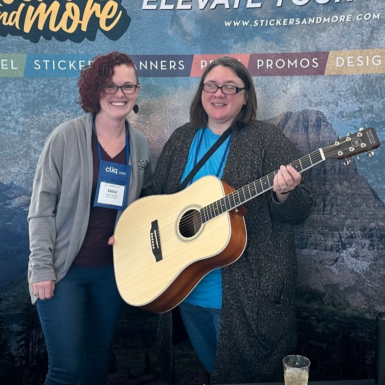 Congrats to Amanda from YMCA of Central Stark County on winning the guitar giveaway at the American Camp Association Ohio Conference. Need to elevate your brand? Check out our website or give us a shout, to see how we can help take your brand to the next level.
https://stickersandmore.com/camp/
#campilfe #ymca #ACA #camps #WINNERSWIN #guitar #giveaway 
@acacamps