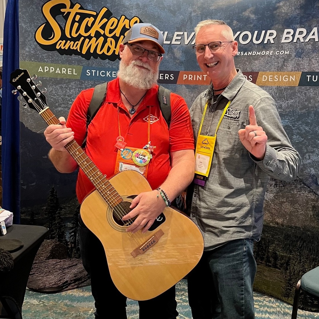 Congrats to Jeb from BREC Summer Day Camp in Baton Rouge, LA, on winning the guitar at the American Camp Association Nationals conference. After trying to win the guitar for 10 years 2 to 3 times a year, you deserve it. Always glad to see a happy face at the booth. Check out our website and see how we can help you elevate your brand.
https://stickersandmore.com/camp/
@acacamps #camplife #winnerswin #Guitar #camp #happycustomers