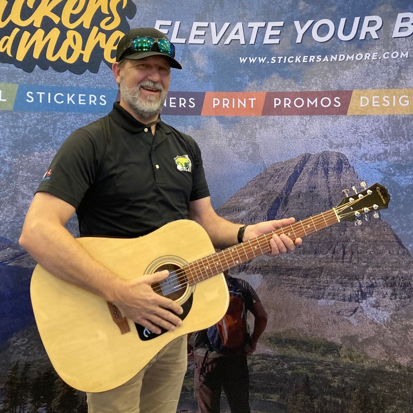 Congrats to Ryan from Doe River Gorge Ministries, Inc. on winning the guitar at the Christian Camp and Conference Association  North Carolina Conference. We love seeing happy faces at out booths. Looking to elevate your brand? Check out our website to see how we can help.
https://stickersandmore.com/camp/
#CCCA #camplife #churchlife #churchcamp #guitar #winnerswin #happycustomers