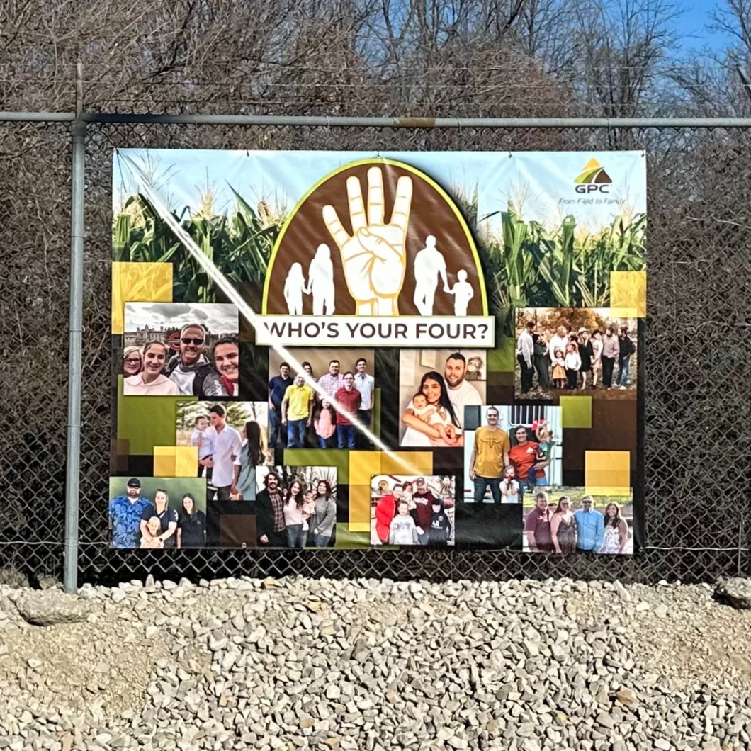 Thank you to GPC for printing this amazing banner recognizing employees and their families. We love the idea and are glad this turned out so go for you! #lovetheidea #banners #employees #family #gpc #idea
