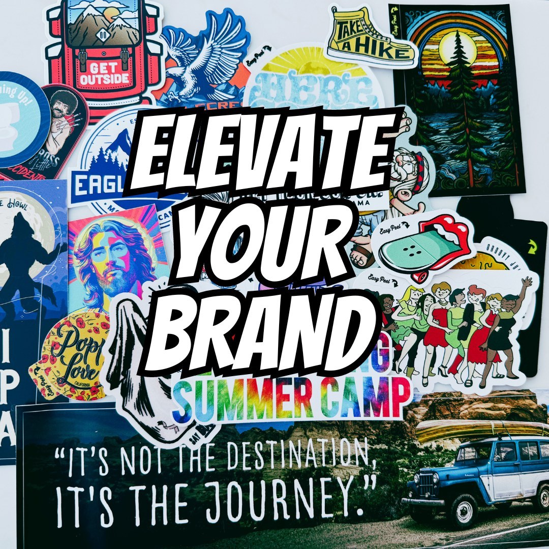🚨 ELEVATE YOUR BRAND 🚨

-High resolution full color vinyl stickers
-Face peel tab
-2+ year outdoor durability

Shop and create all sizes, colors and shapes on our website. Take your brand to the next level with our top tier stickers 💪