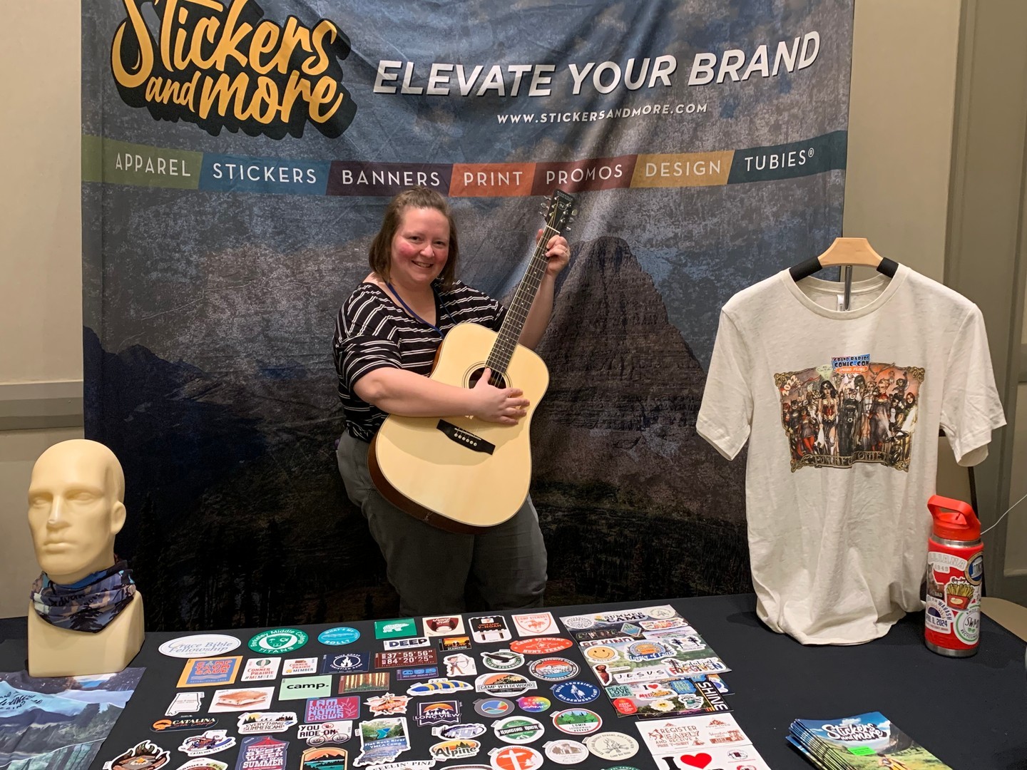 Always a great time at Christian Camp Leaders Conference!

Congratulations to our guitar winner Heather Harrison from Rock Lake Christian Assembly 🎸

#StickersAndMore 
#ElevateYourBrand