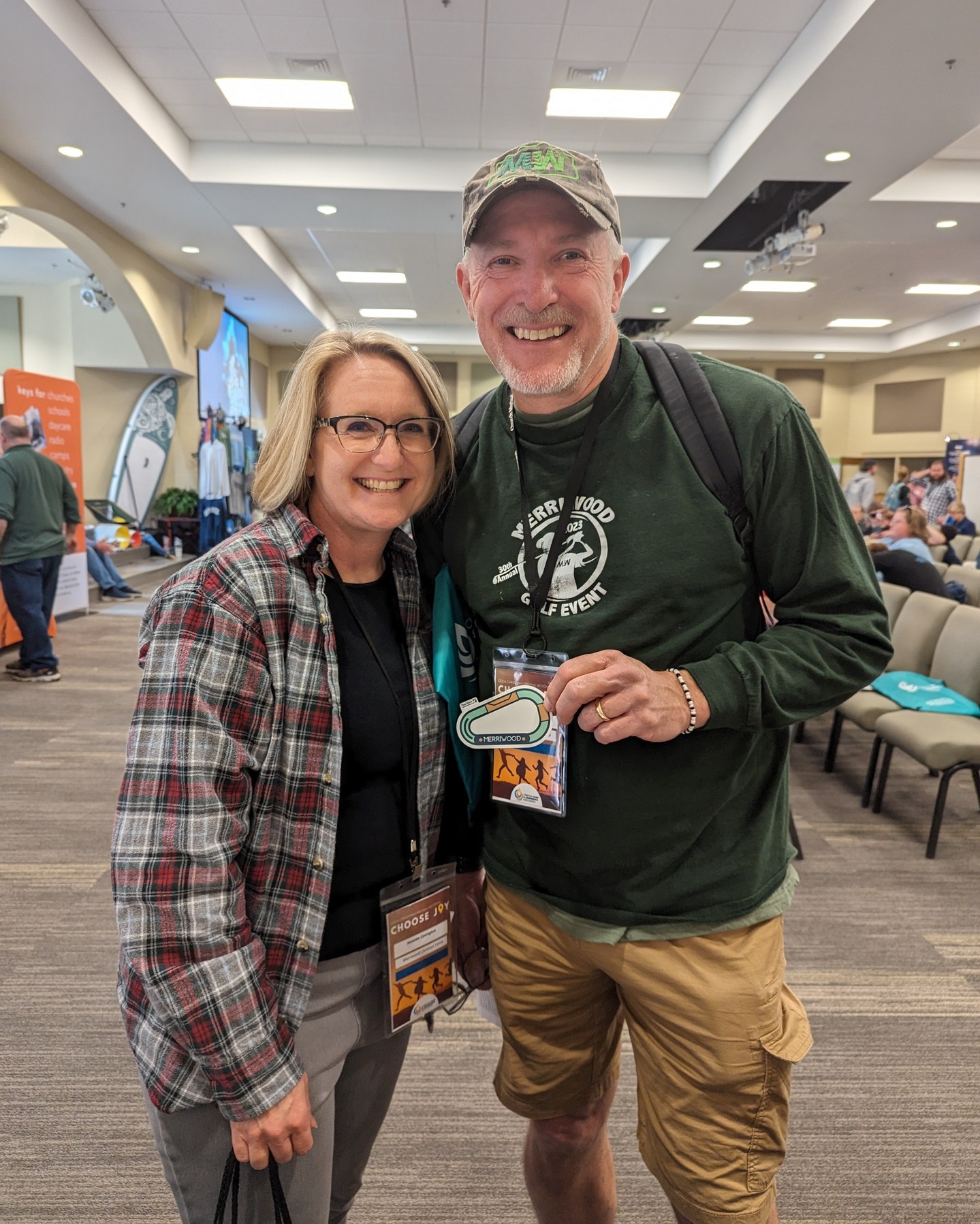 Spotted at the conference: An awesome moment as a couple from Camp Merriwood discovers their camp sticker on the table! 🏕️

#StickersAndMore
#ElevateYourBrand