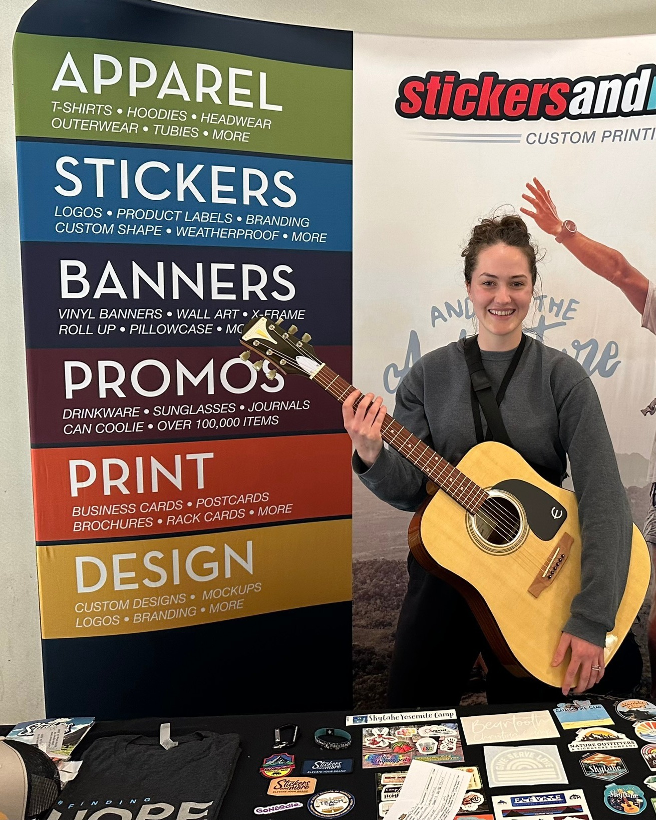 🎶 I want to rock and roll all night ,and BUY PROMOS AT STICKERS AND MORE 🎶

Guitar Winner at 2024 CCCA Sierra Pacific Conference 🎸
Congratulations Nikohl from Mount Hermon!

#StickersAndMore
#ElevateYourBrand
