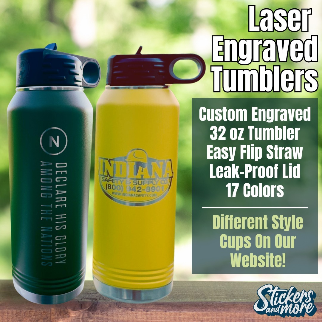 Laser Engraved Tumblers Are Here 🤩

Check out our new laser-engraved tumblers! Available in a variety of colors, these customizable water bottles are perfect for showcasing your logo!

#StickersAndMore
#ElevateyourBrand