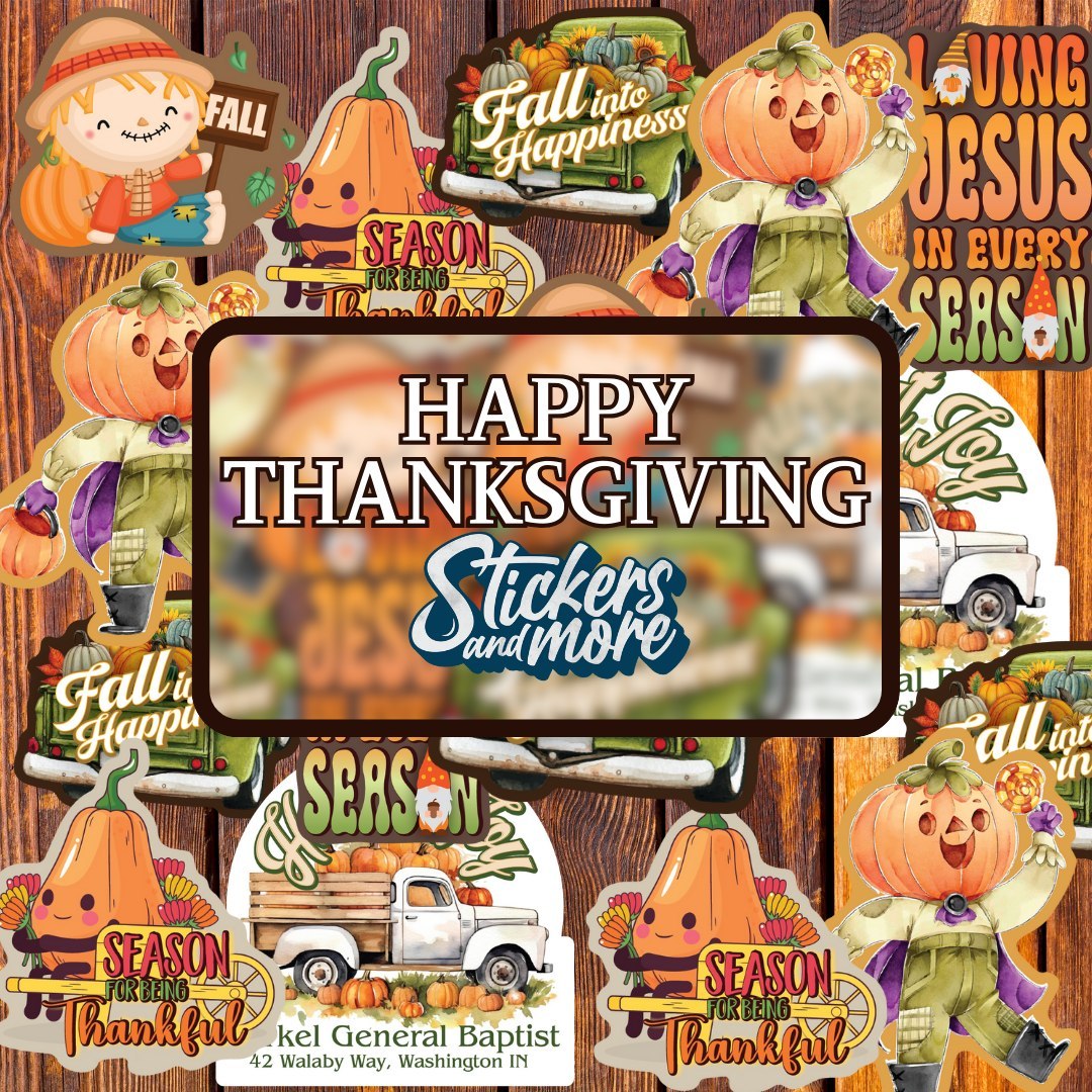 Happy Thanksgiving from all of us at Stickers and More! We're incredibly grateful for your support and trust. Wishing you a day filled with joy, gratitude, and special moments! 🍂🦃 

#StickersAndMore
#ElevateYourBrand
 #Thankful #HappyThanksgiving #Gratitude #ThankYou"